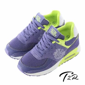 台湾官网直邮进口【T2R】NEW皇家限定双气垫增高鞋9CM 紫蓝(5600-