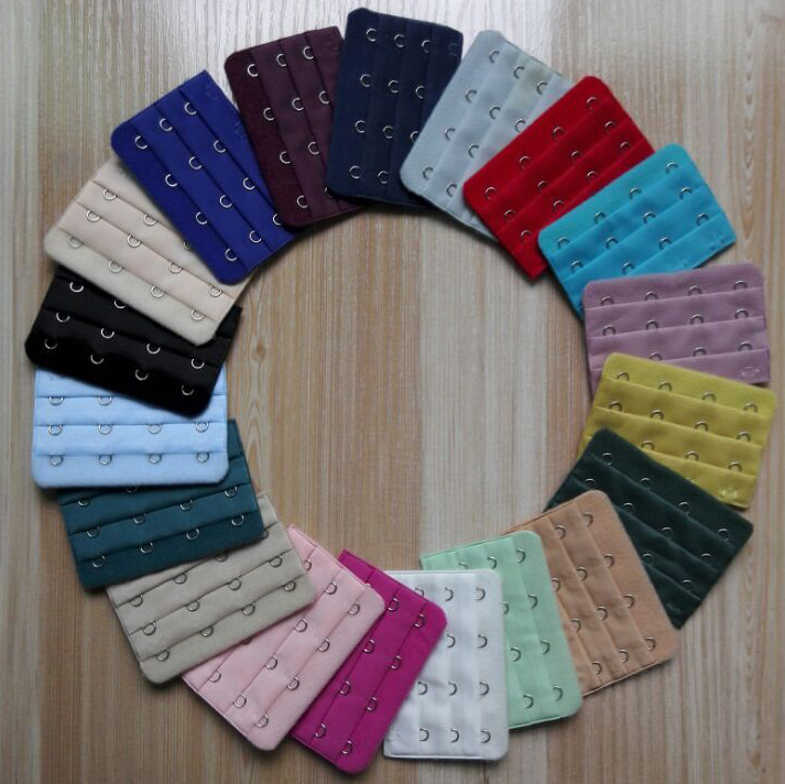 Cicadas large red bra lengthened buckle black bra 4-row button lingerie extension buckle 4 rows of buttons