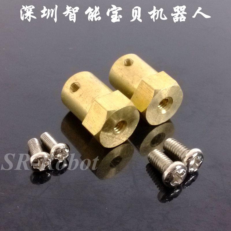 3mm 3mm 4mm 5mm 6mm 6mm 7mm Hexagonal couplings Couplers Slow Motor and Wheel Connect accessories