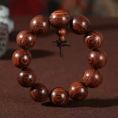 Big Leaf Huanghua Pear Bead Hand String India Vietnam Huanghua Pear Bead Hand String Rosary Golden Silk Hand 20mm