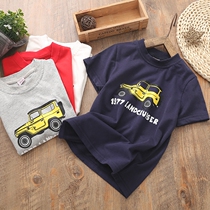 Boy short sleeve T-shirt 2018 new summer pure cotton baby half sleeve blouse for cartoon summer clothing children with undershirt tide