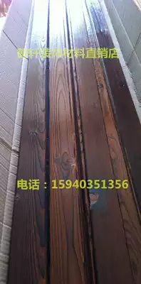 Carbonized brushed retro wood grain paint-free sauna board suspended ceiling wall protection edge strip corner line 5 yuan per meter