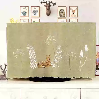 Curved TV set 55 inch LCD TV set dust cover 52 inch embroidery hanging TV set 4265 inch