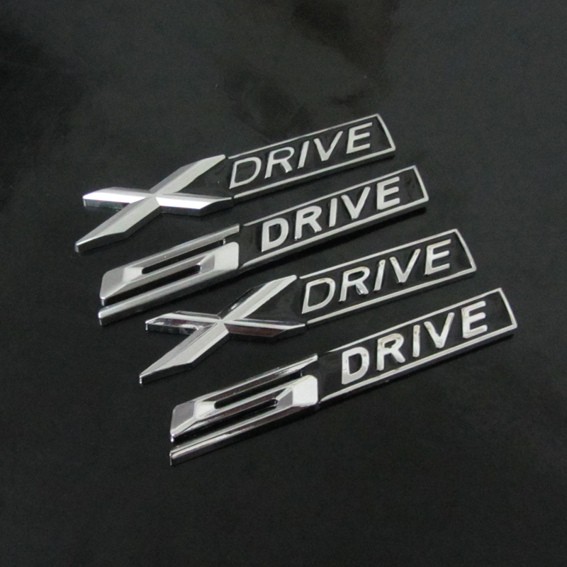BMWX DRIVEt car label 5DRIVE car punctuate Four-wheel Drive Scale Xdrive Metal Body Trim Patch