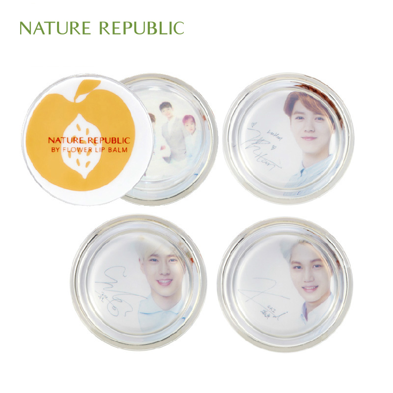 Nature Republic 自然乐园EXO鲜花润唇膏水蜜桃味