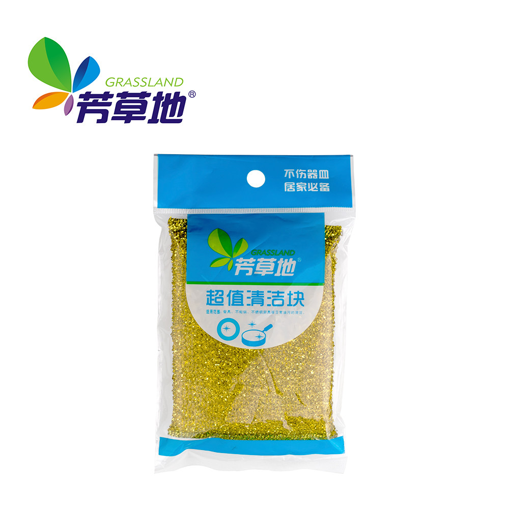 【天猫超市】芳草地百洁布1片装 厨房餐具清洁块洗碗布刷锅布去污