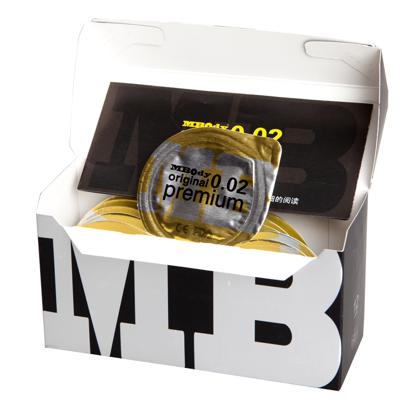 Mbody original 马来西亚进口002安全套 避孕套12只 秒分正反 ABK