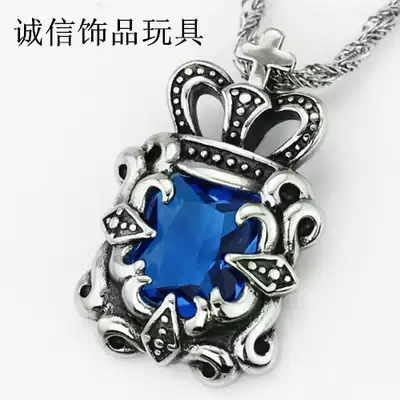 Retro Ping An titanium steel necklace fashion personality necklace