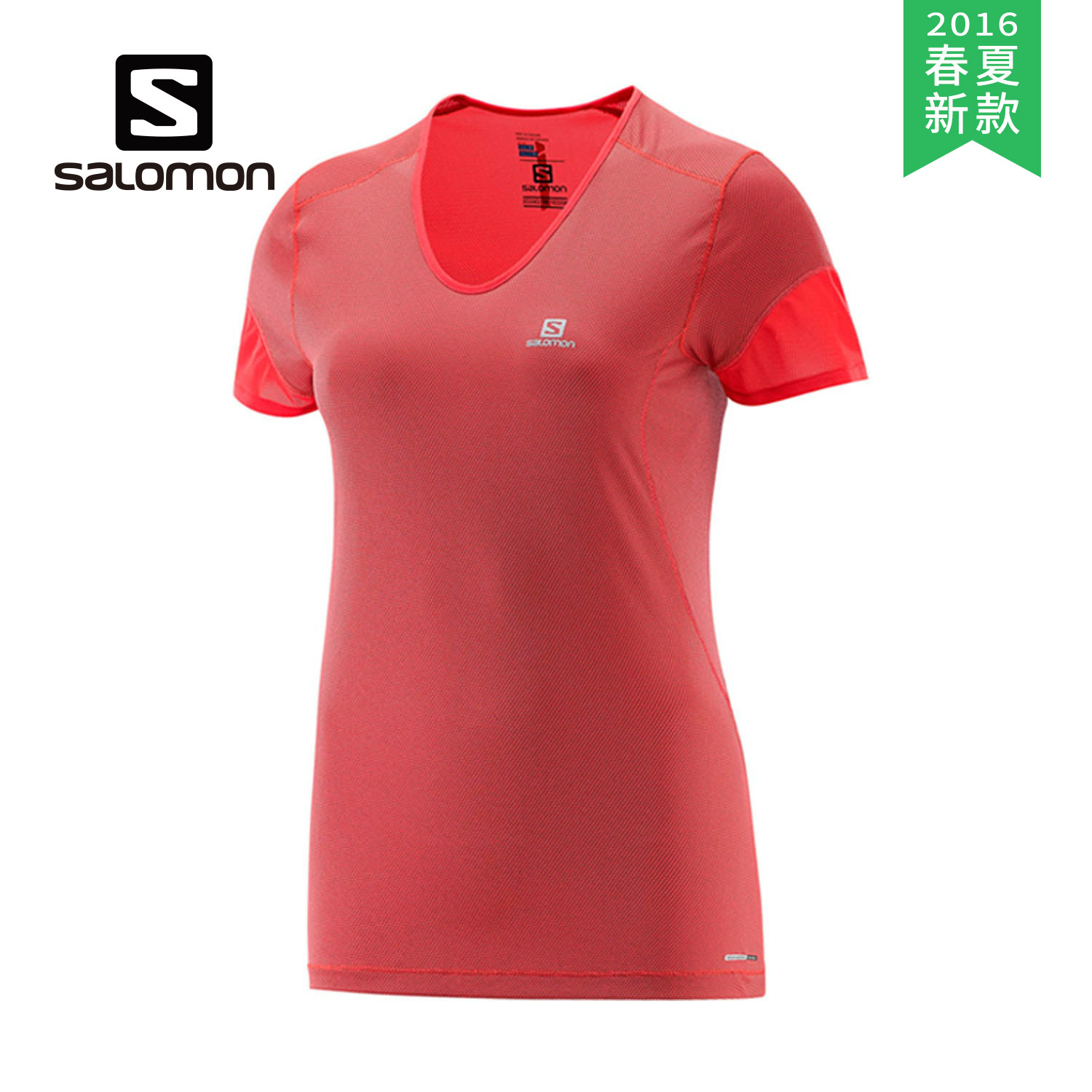 【2016春夏新款】SALOMON/萨洛蒙 女款跑步短袖T恤 379370