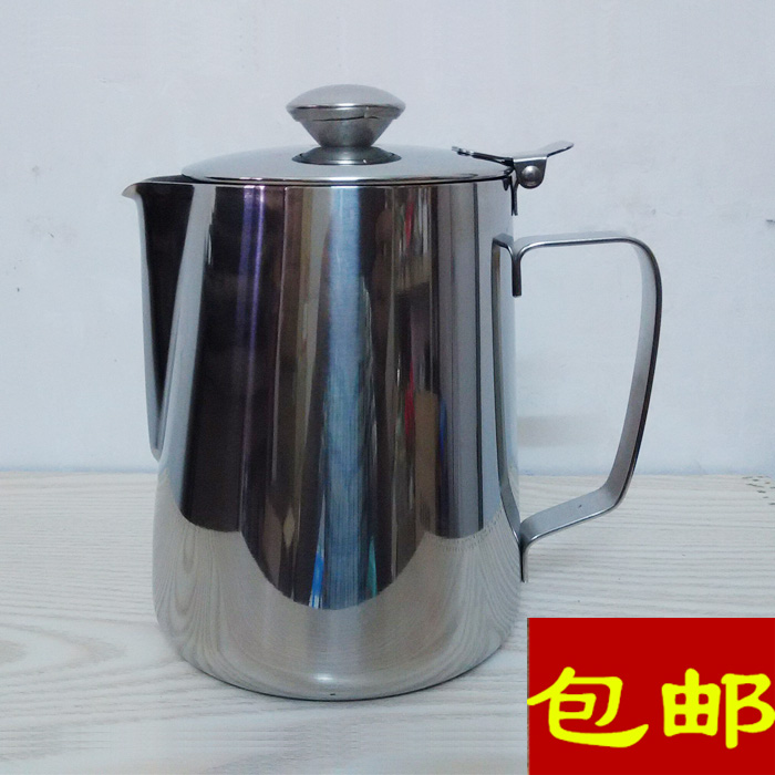 Thickened stainless steel port type milk teapot with lid lakflower cups silk stocking teapot teapot teapot induction cookers available