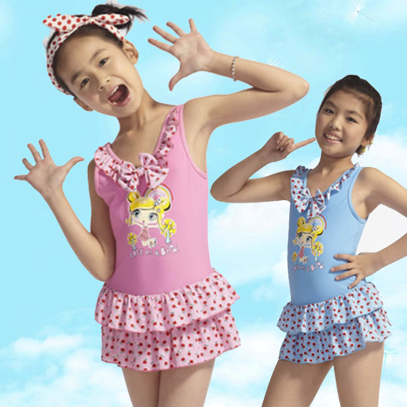 Number Hand Child Even Triangle Skirt Swimsuit Girl Girl Girl Cute Cartoon Princess CUHK Swimsuit Swimsuit