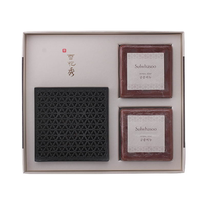韩国正品Sulwhasoo/雪花秀宫中蜜皂套盒100g*2个+皂盒套装