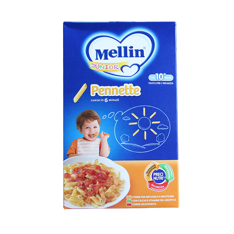 意大利进口Mellin美林辅食意面仔 有机空心面条 10个月以上280g
