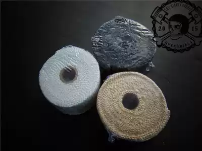 Rock abilly] Retro motorcycle modified exhaust pipe anti-hot cloth wrap with scorched strip banana belt heat insulation cotton partition