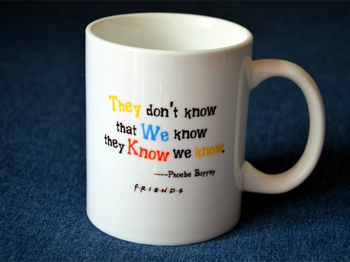 Old friend's six - sided periphery Phoebe Big Neuroscience Classic Mark Cup can be customized