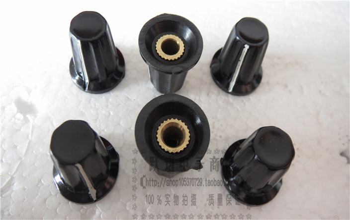 Potentiometer Knob Bakelite Knob Potentiometer Cap Knob Cap K17-01 Inner Hole: 4mm (Copper Part)