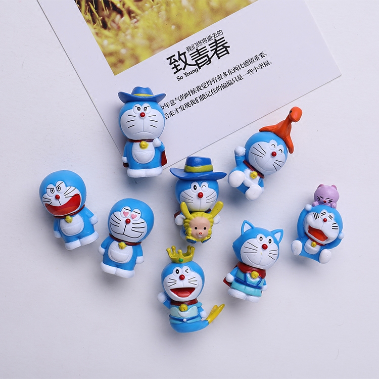 Cartoon creative three-dimensional blue fat machine cat refrigerator sticker magnet Strong magnet Strong magnetic sticker never falls off the magnetic