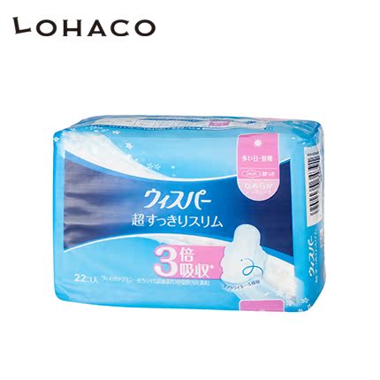 LOHACO 日本进口 护舒宝 超干爽贴身护翼卫生巾 24cm 22片