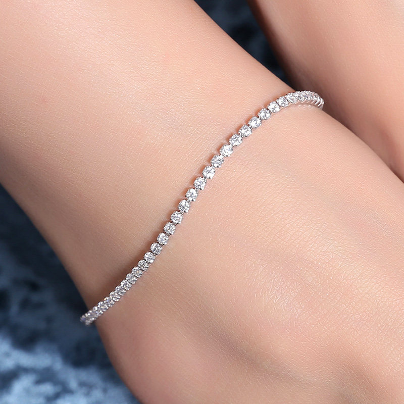 Bracelet de cheville Femme en Argenterie - Ref 3103681 Image 1