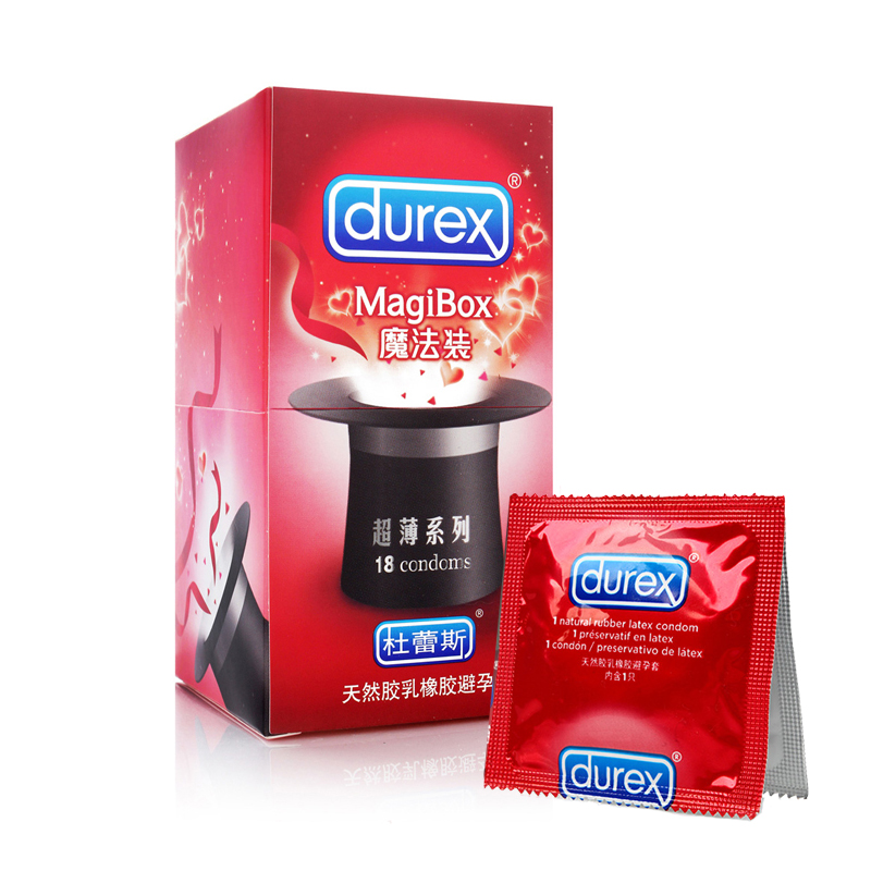 Durex杜蕾斯避孕套 魔法装超薄18只 安全套计生用品夫妻情趣