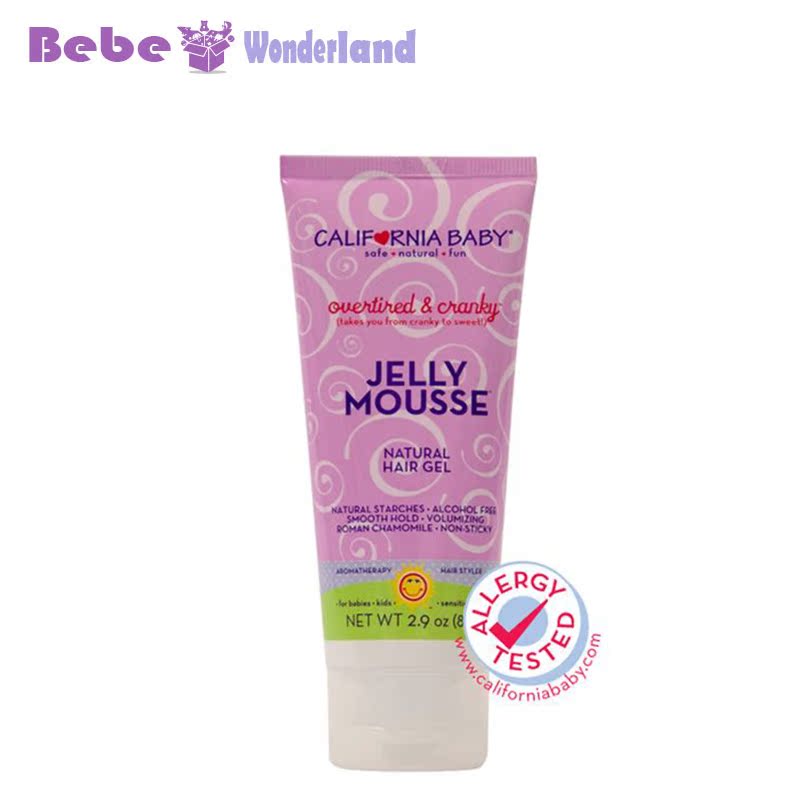 美国原装California Baby加州宝宝镇静Jelly Mousse发胶摩丝87ml