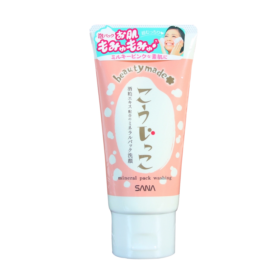 日本 SANA/莎娜 酒粕精华洁面乳120g 嫩白保湿 清洁 紧致肌肤