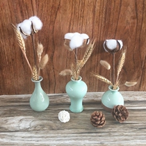Vase dried flower mini ceramic vase ornaments living room flower arrangement creative flower device hydroponic container ceramic small vase