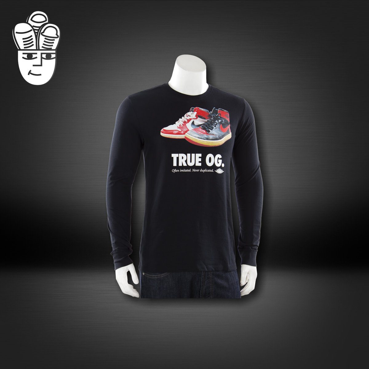 Jordan True OG L/S Shirt AJ 乔丹 男子 时尚印花T恤