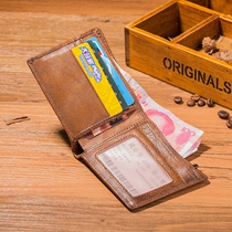 Snow Wallet Mens Serie Short Wallet Ultra-thin Wallet Clipper Young Young Young Young Driving License Wallet