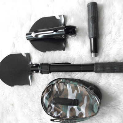 Multifunction Soldiers Shovel Self Driving Outdoor Camping Shovels Tree Planting Fishing Iron Shovel Car Lifesaving Anti-Body Iron Shovel Tool-Taobao