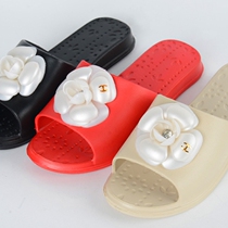 Korea EVA Camellia thick-soled lightweight slippers ladies slim cool home bathroom non-slip slippers summer