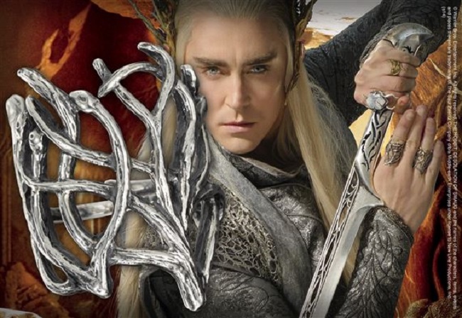 Warner Bros. Co-branded The Hobbit Surrounding Woodland King Thranduil Ring Movie Original