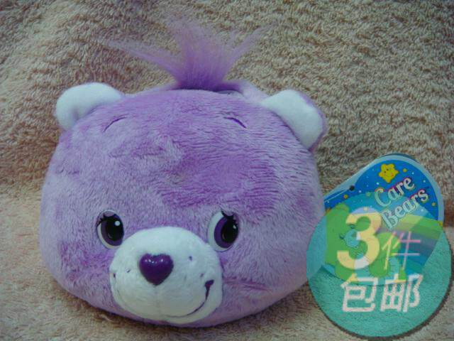 Genuine Care Bears Love Bear Rainbow Bear Share Bear Hair Doll Head Phone Holder