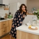 Peach mật ong dài áo ngủ nữ mùa hè gấu bông ve áo ngủ mùa xuân và mùa thu dài tay áo ngủ nữ cardigan đồ ngủ dịch vụ nhà váy ngủ gợi cảm Đêm đầm