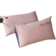 Vỏ gối cotton Gudie gối đơn màu thêu thêu bông lõi gối đặt AB đôi 48x74 cặp