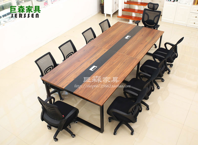 Suzhou Factory Direct Sales Office Furniture Brief Modern Office Conference Table Negotiation Table Negotiation Table