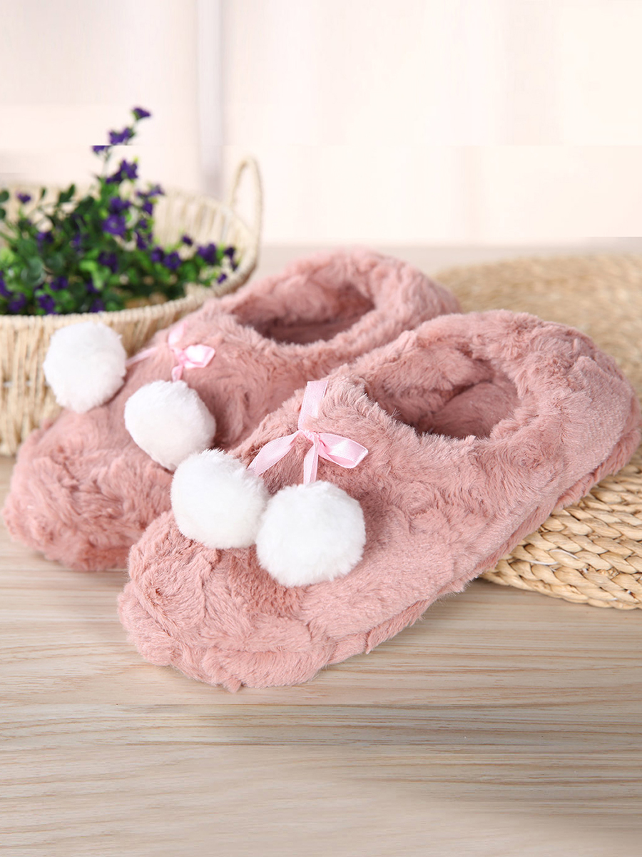 ROYAL VELVET 紫红色绒面包跟拖鞋