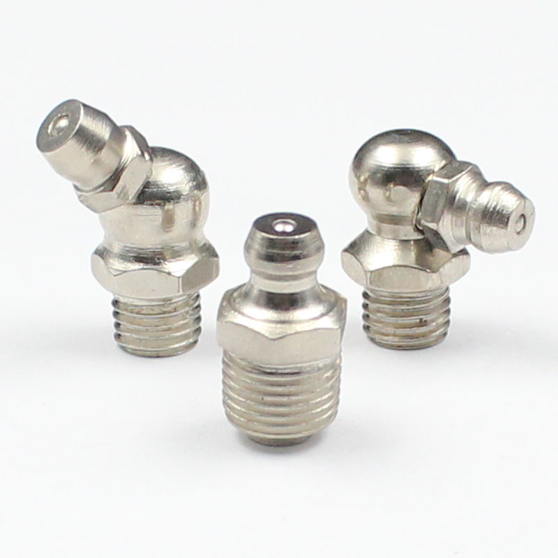 Fine butter nozzle National standard nickel-plated straight elbow 90 degree right angle oil nozzle butter nozzle stainless iron nozzle