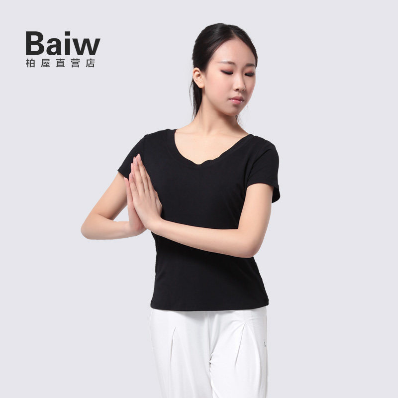 Half sleeve tops women fashion sports yoga round-collar short sleeve room yoga T-shirt 116172016