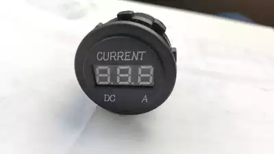 12V24VLED digital display ammeter Automotive DC current meter Universal round current detection meter 0-10A