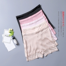 High-grade mulberry silk womens underwear silk knitted safety leggings anti-light high waist boxer shorts comfortable