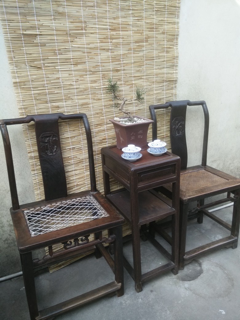 Ming style cap beech wood vine face leaning back chair pair of antiquities collection Ming and Qing old furniture light hanging chair official hat chair and so on-Taobao