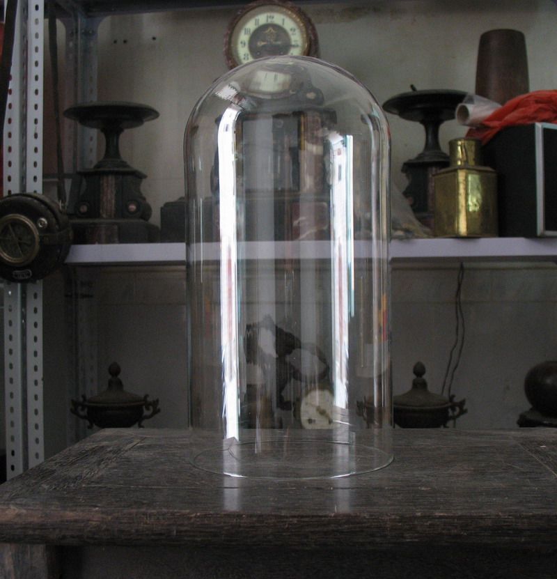 German 400 day clock glass bell cover