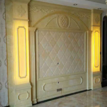 Customized artificial jade Roman column background wall full body jade overall European style relief villa Roman column