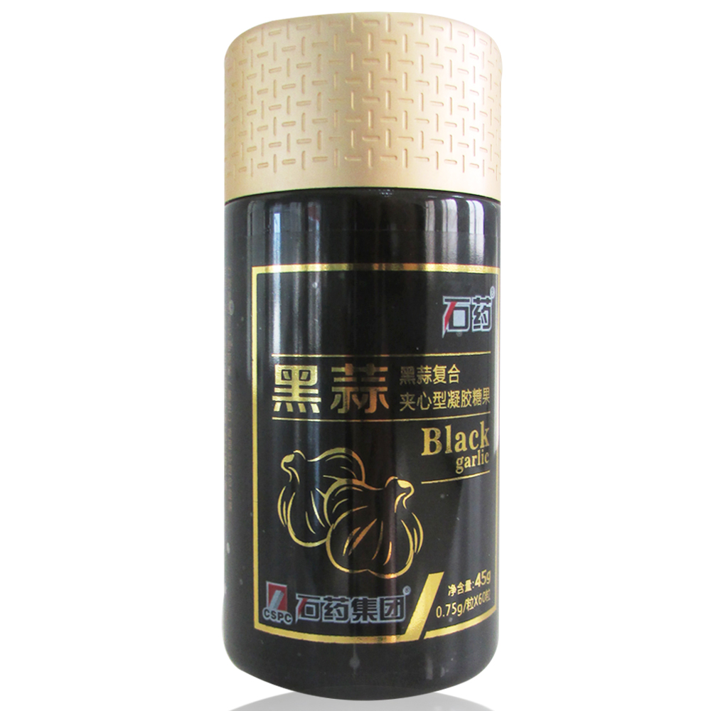 黑蒜复合夹心型凝胶糖果 瓶装 0.75g/粒*60粒