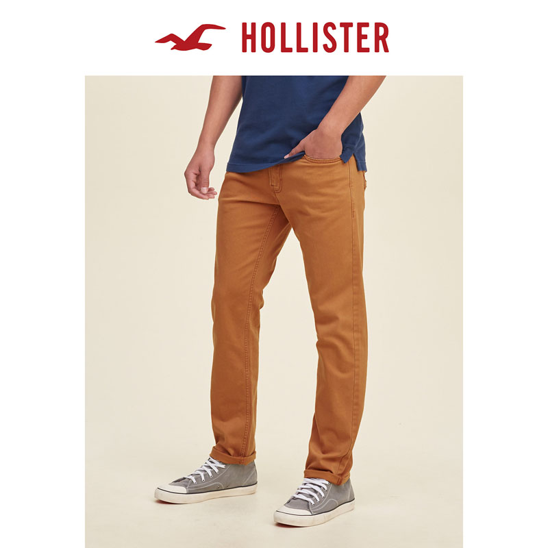 Hollister Skinny 裤 5口袋 带拉链门襟 男 116528