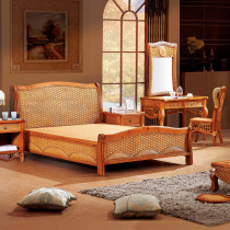 Tengbao rattan bed 3061 flat rattan bed 1 8m double rattan bed rattan bed rattan board bed