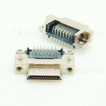 Yunteng HMCR28FS-90 scsi28pin board card female socket 0 8mm pitch VHDCI28 core PCB pin