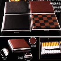 20 cigarette case men smoking box cigarette box iron box protection tobacco leaf box fashion storage alloy cigarette case