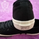 Converse mới thấp nam và nữ giày vải thời trang giản dị màu trắng cộng với màu đen tương phản màu mở giày cười 157413c